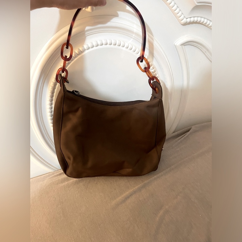 Brown prada shoulder bag